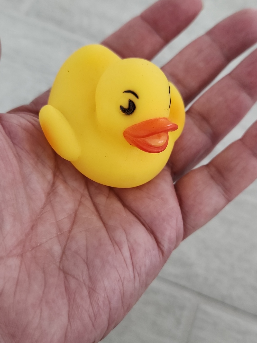 🐻 Classic Yellow Rubber Duck with Orange Beak